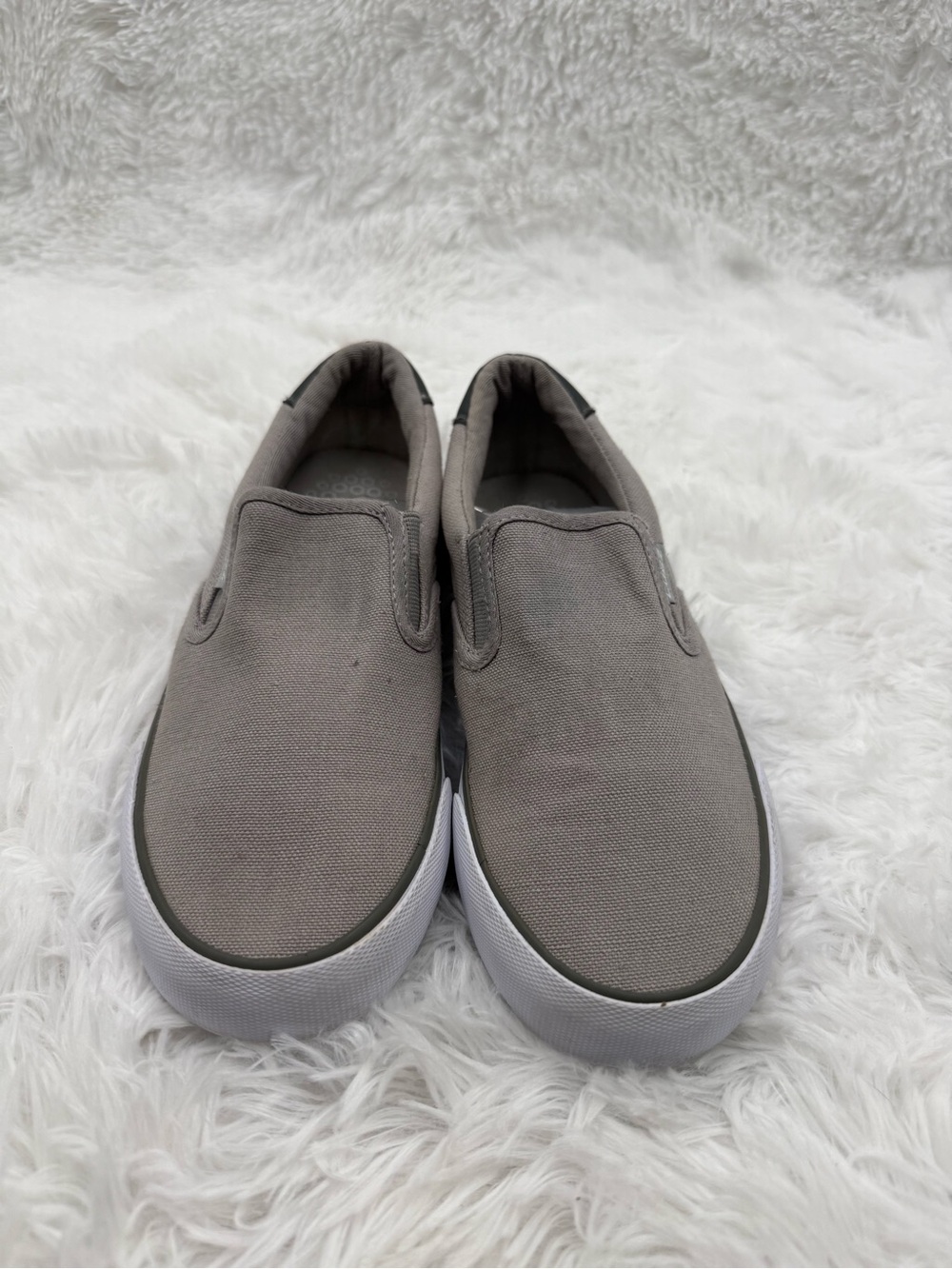 Lugz Sneakers Size 5.5 Gray Slip-On Clip Canvas Sneakers Casual Comfort - Picture 4 of 7